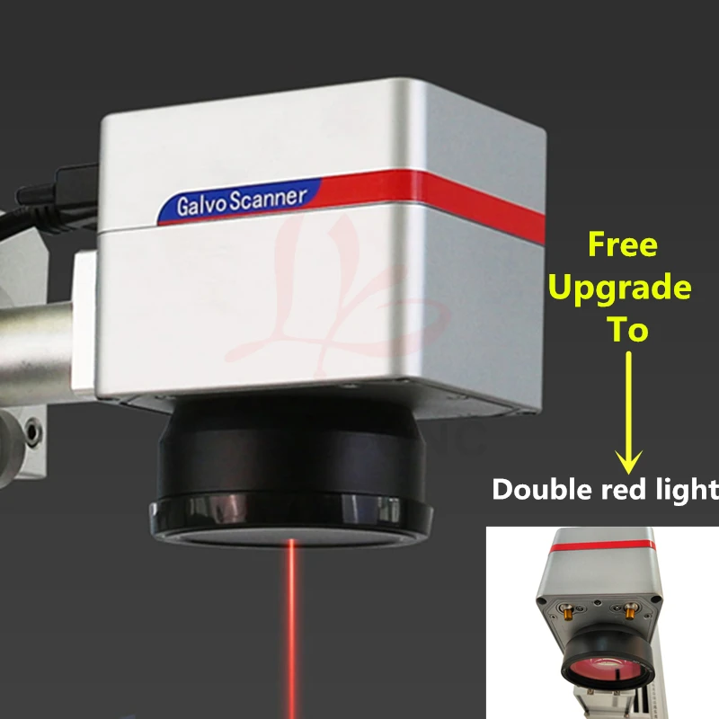 Enclosed Fiber Laser Engraving Nameplate Marking Machine 20W 30W 50W 60W Raycus JPT MOPA with Rotation Axis Rolling