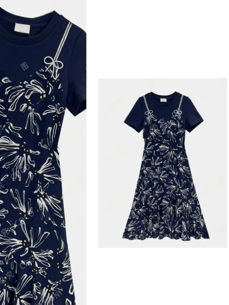 

Новая женская весенняя юбка с объемной вышивкой, длинная, простая и элегантная, повседневная