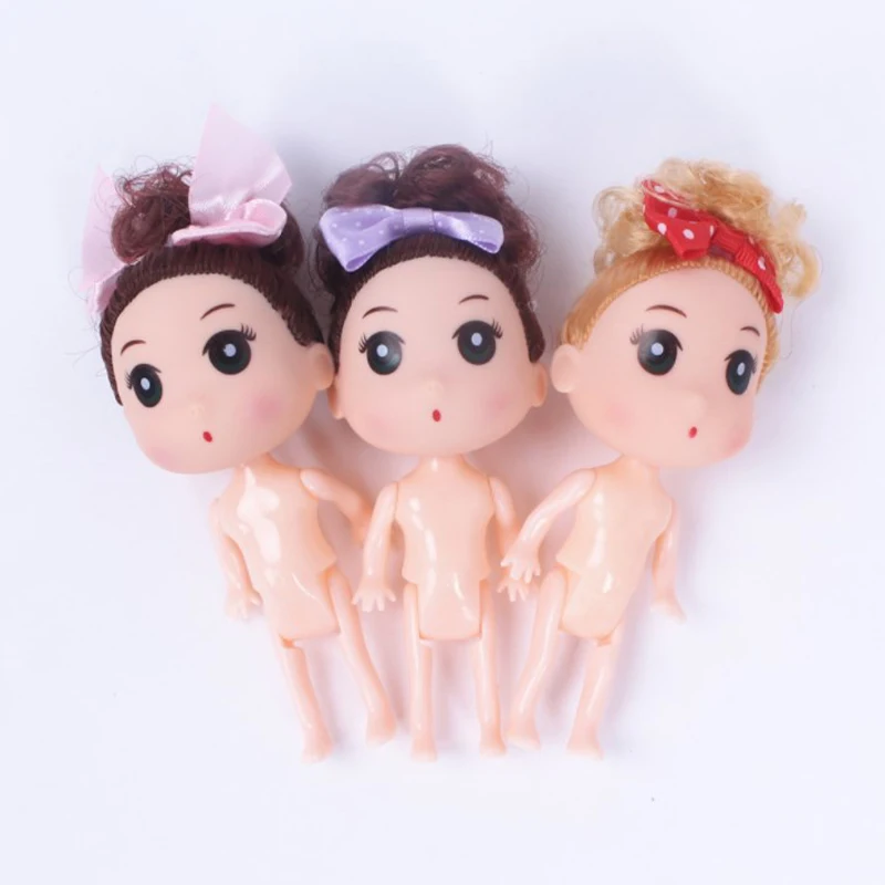 1Pcs Girl Birthday Dress Doll Baking Cake Topper Decoration Doll Princess Kids Wedding Cartoon Dressing Cake Topper Random