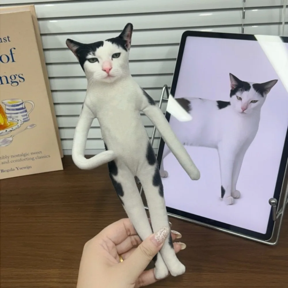 Creative Built in Skeleton Cat Plush Doll Animal Figure Simulated Plush Cat Toy Cartoon 28cm Funny Cat Toy Kids Toy