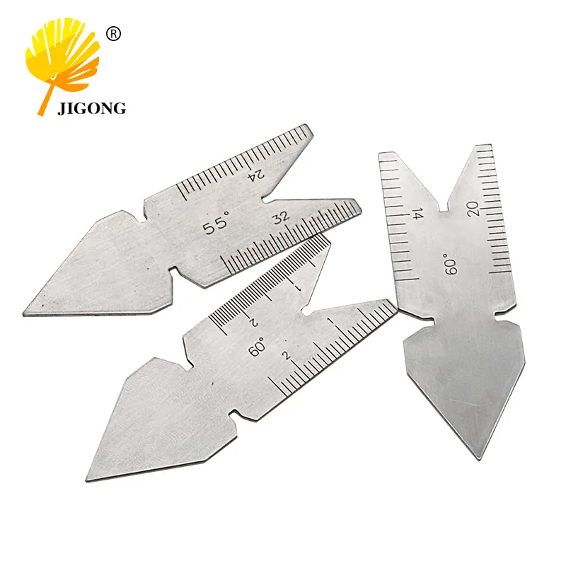 20 degrees 55 degrees 60 degrees thread gauge center gauge 3-piece set, measuring and detecting the position of the thread teach