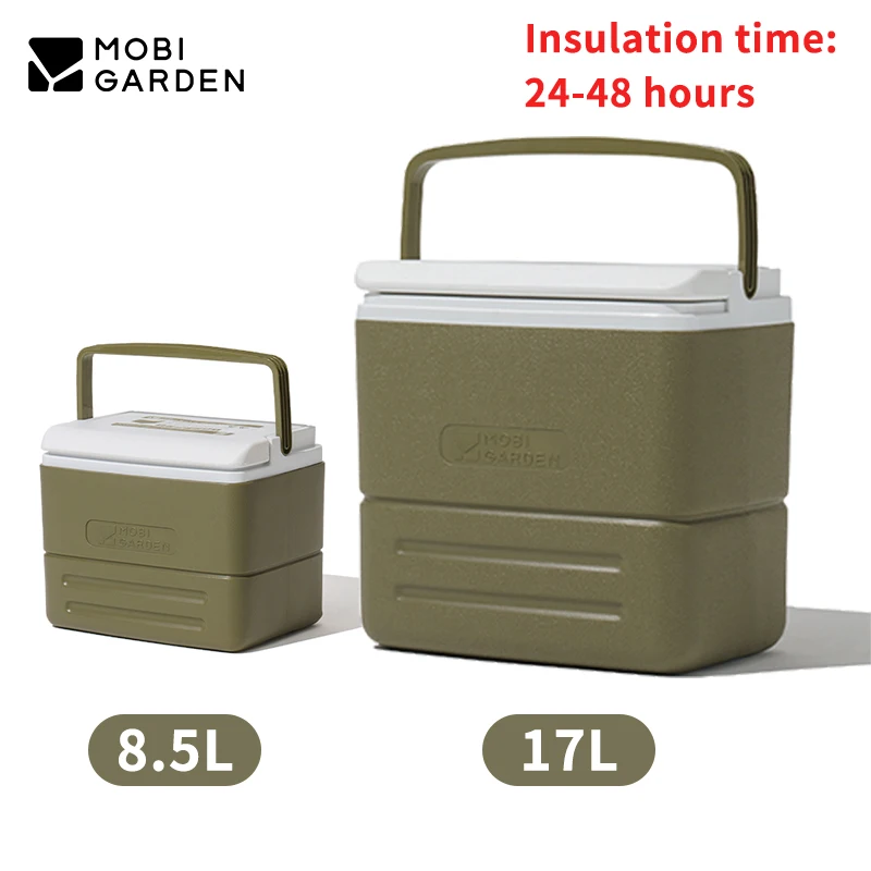 

MOBI GARDEN открытый кемпинг PU Ice Box 17л/8,5л большой емкости портативный изоляционный ящик для еды для пикника дорожный автомобильный холодильник 24-48