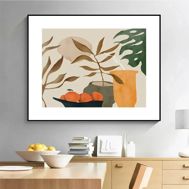 Decoração de Sala de Estar TAO Nordic, Arte Mural Abstrata, Decorações para Caixa de Medição, Láminas Criativas, Pôsteres de Pintura a Óleo F