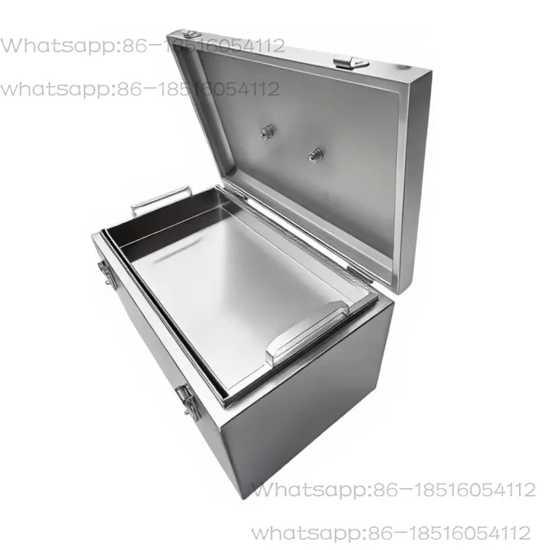 304 Stainless Steel Tool Box with Wheels Thickened Small Large Large Load Hardware Tool Box