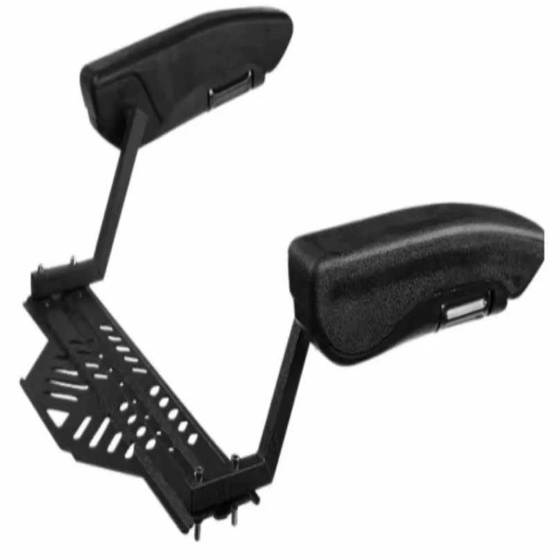 Universal motorcycle rear luggage rack backrest armrest kit with armrests