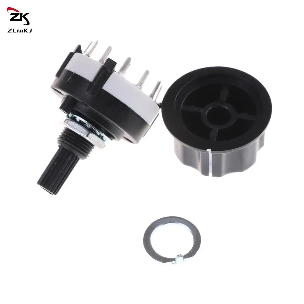 High-quality RS26 1 Pole Position 12 Selectable Band Rotary Channel Selector Switch Single Deck Rotary Switch Band Selector