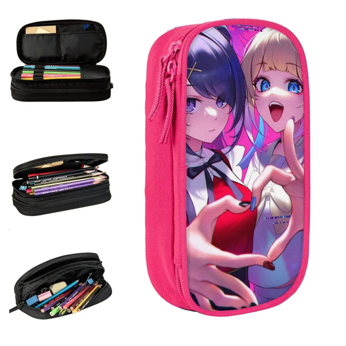 

Пенал Needy Streamer Overload Ame-chan KAngel, пенал для ручек для студентов, большая вместительная сумка, офисные подарки, канцелярские принадлежности