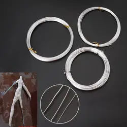 Aluminum Wire 1mm 1.5mm 2mm Thickness Metal Wire Anodized Aluminum Armature Wire for Crafts DIY Sculpture Jewelry Making