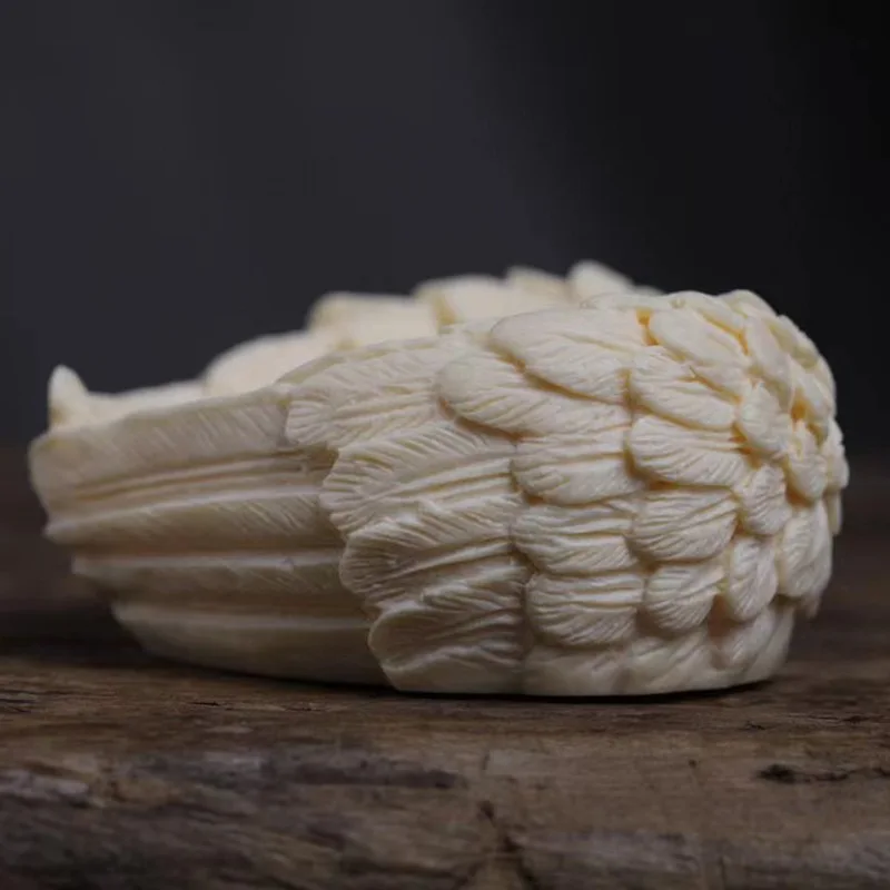 Ivory Nut Carved Angel Wings Coconut Wood Creative Home Office Desktop Car Decoration Factory Wholesale