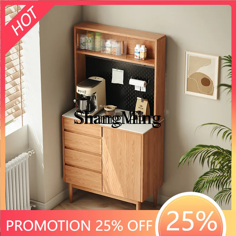 

CL dining side cabinet against the wall integrated hole board living room household small apartment storage locker