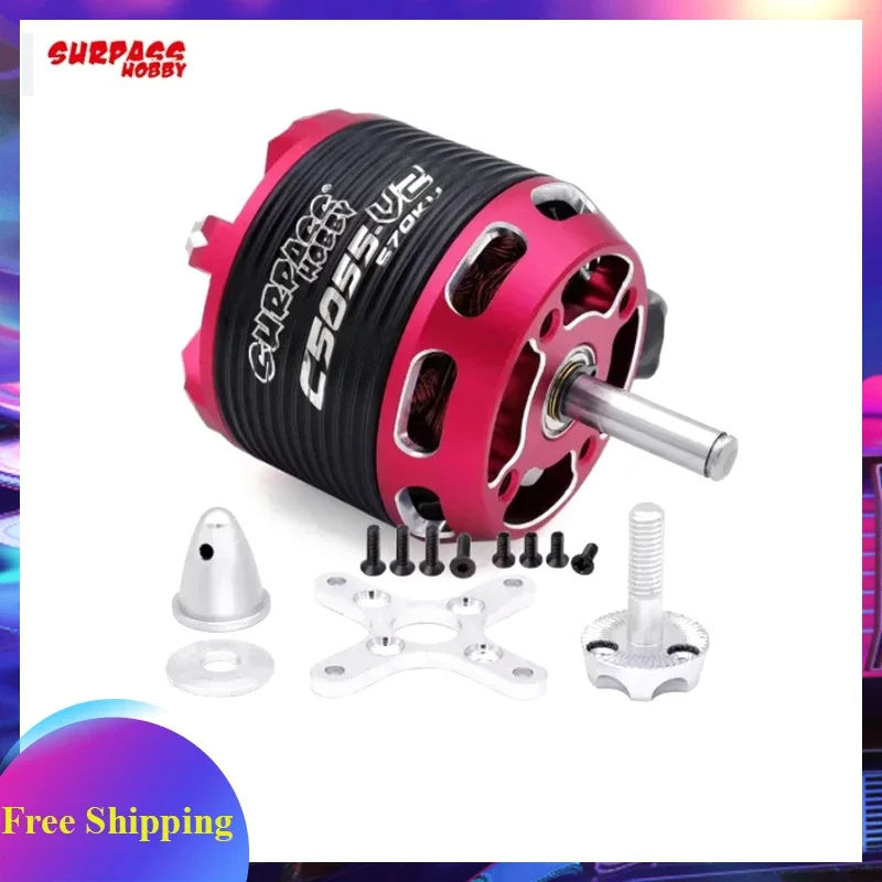 Surpass Hobby C5055/ C5065 V2 14 Pole Hi-torque Outrunner Brushless Motor For Fixed Wing Aircraft Model
