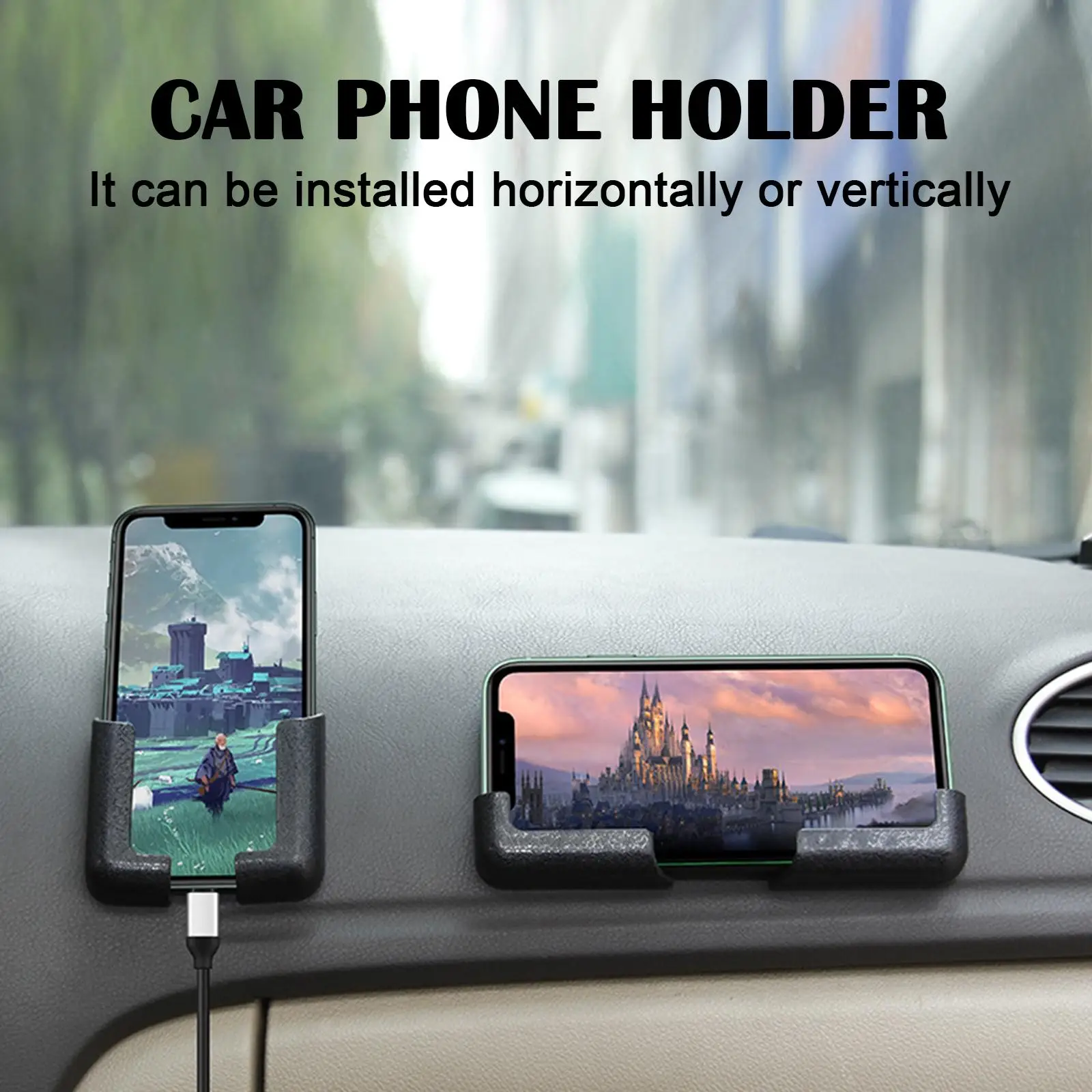 Self-adhesive Car Phone Holder Mutifunctional Mobile Phone Bracket Self Adhesive Dashboard Mount Car Phone Hold