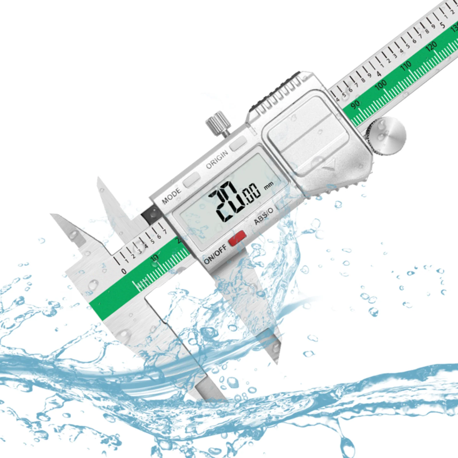 LCD Stainless Steel Caliper 150mm Fractional/mm/inch 0.01mm Precision Measuring Caliper IP54 Waterproof Electronic Caliper New