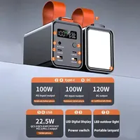 PD 100W 30000mAh 60000mAh Mobile Power Outdoor Camping Station Flashlight Laptop Mobile Charging Solar Generator