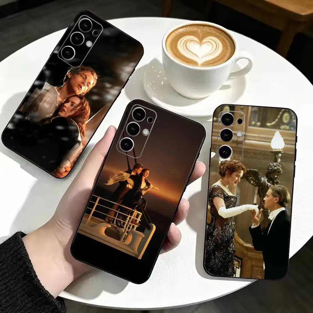 M-Moive T-Titanic  Soft Silicone Case for Samsung S26, S24, S21, S22, S23, S30, Ultra, Plus, FE, Lite-Black