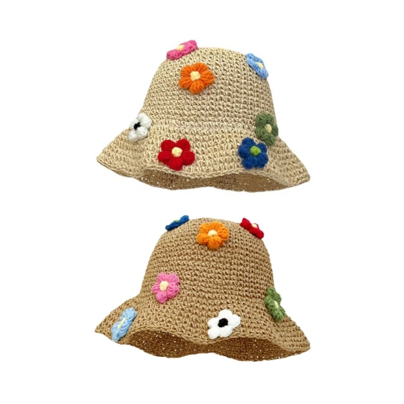 

Bucket Hat Breathable Bucket Hat All-match Flower Photo Props Headgear Dropship