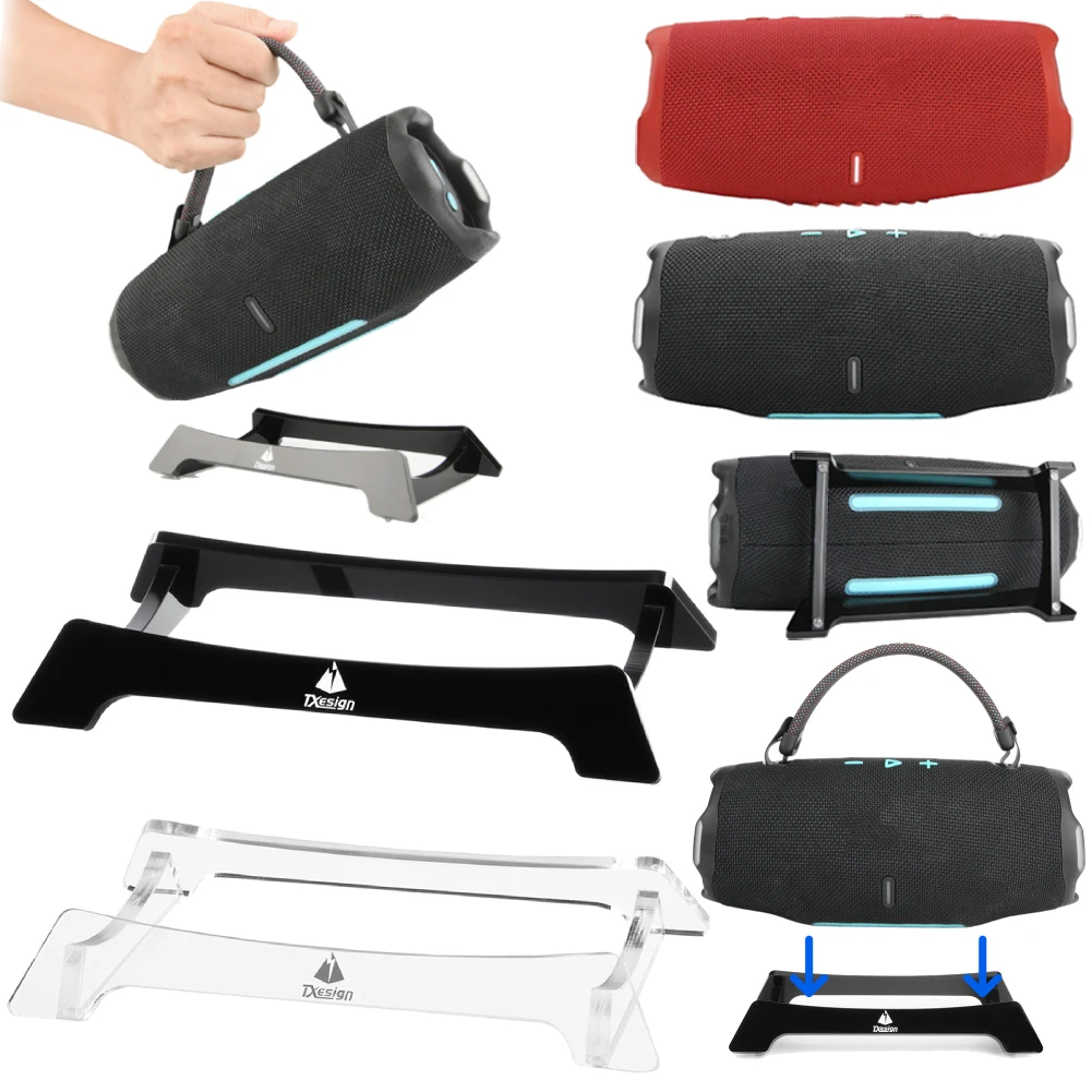 Speaker Car Mount for JBL Charge5/Charge6 Acrylic Speaker Holder Wear Resist Table Audio Display Rack Attachment Acrylic Holder