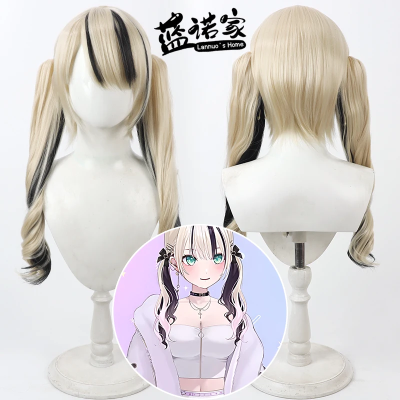 

Виртуальный YouTuber Kurumi Noah B Edition, парик для косплея, реквизит для Хэллоуина, синтетические волосы, термостойкое волокно + шапочка для парика