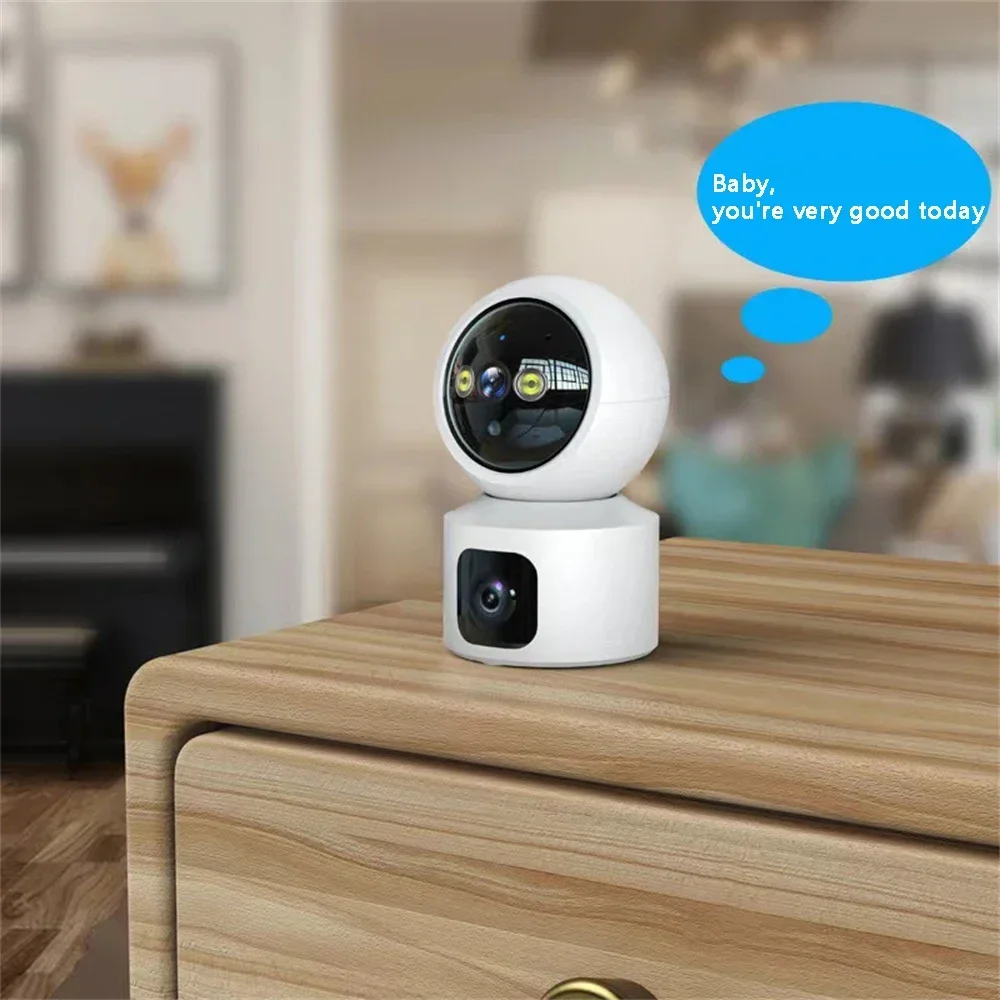 Intelligent High Definition Camera Double Lens 3MP Support Alarm Recording Security Sharing Monitor IP Cam Video Camcorder