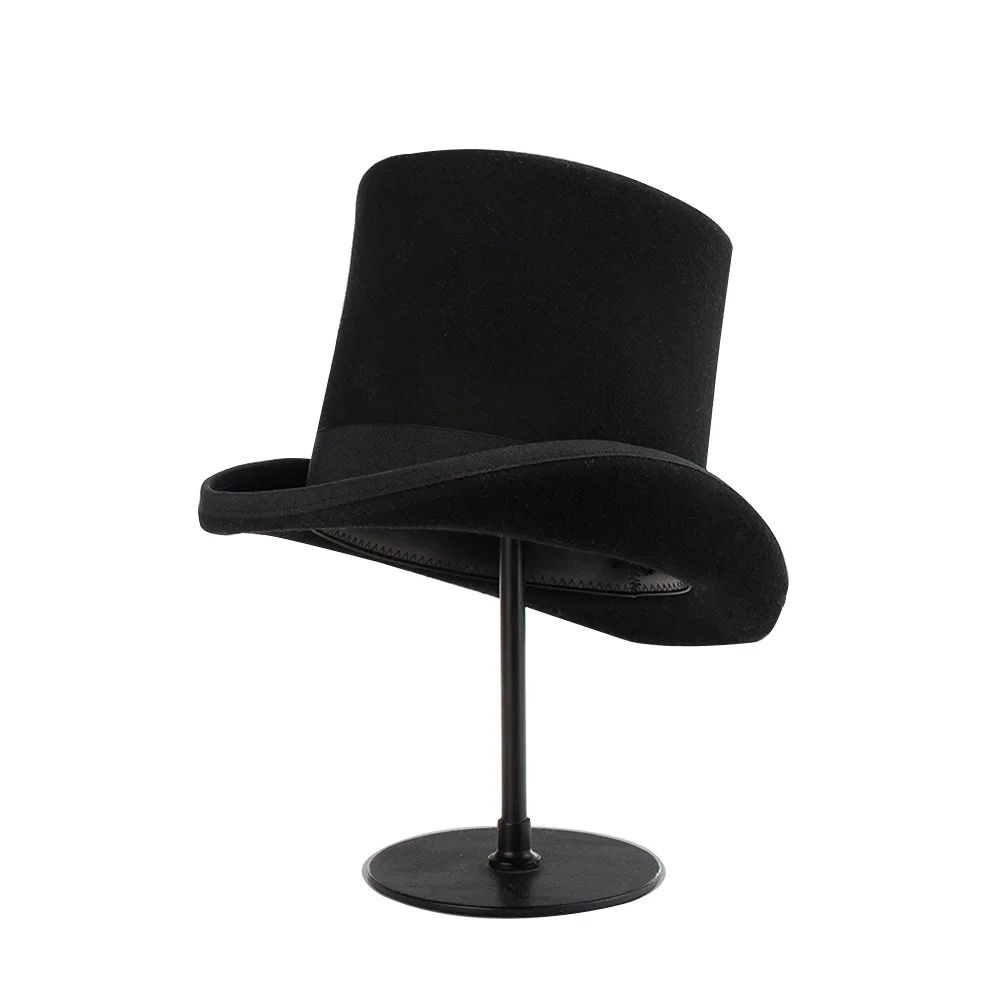 Mistdawn 17 سنتيمتر 100% ورأى الصوف سمور عالية أفضل قبعة توبر ديربي اسطوانة قبعة للنساء الرجال جنون حتر زي حفلة قبعة الساحر