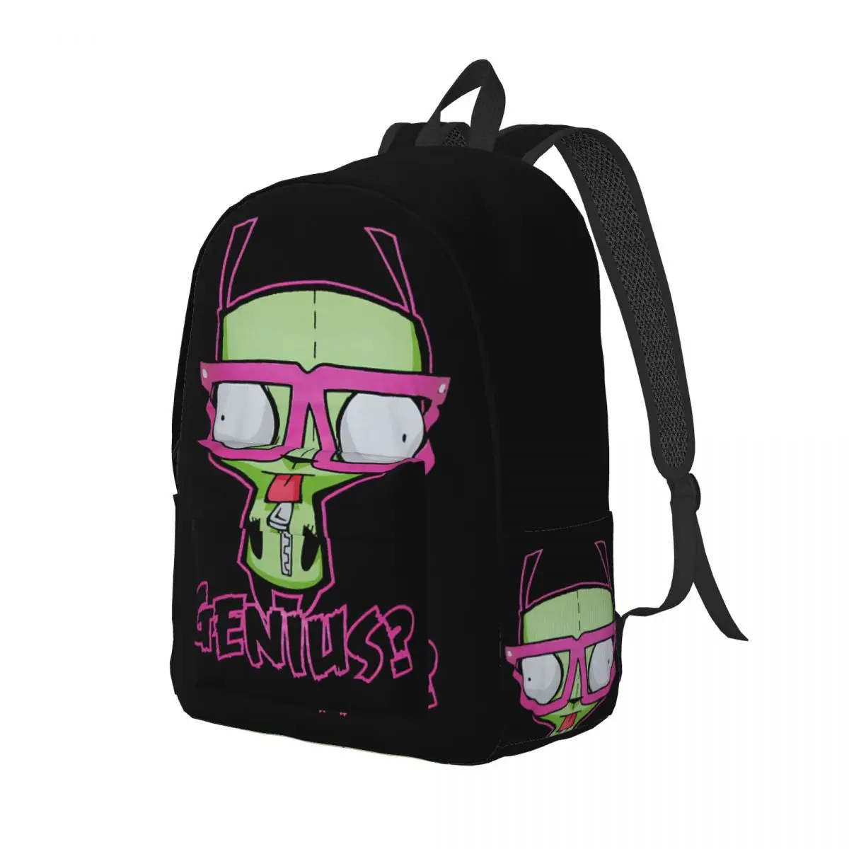 Kawaii Invader Zim Backpack for Men Women Teenage High School Business Daypack Laptop Computer Shoulder Bag Gift