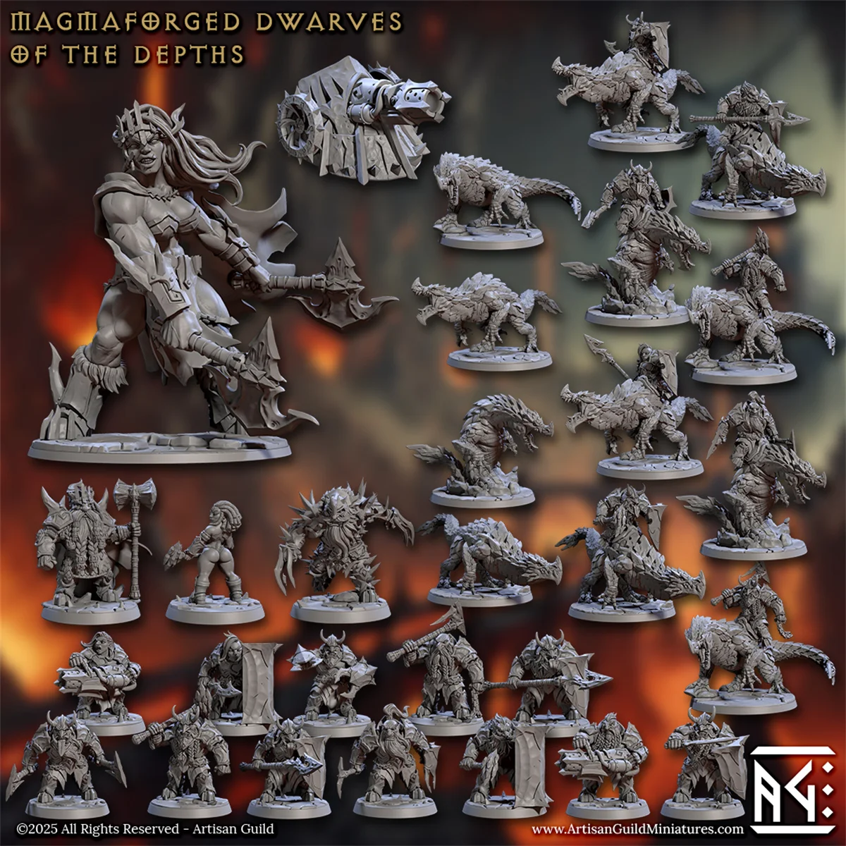 

Mini Board DND Game Battle Chess 3D Printing Fire Dwarf Warrior Cavalry Emperor Princess Berserk DND Chess Chess Model