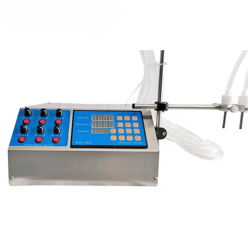 

Semi-automatic 6-nozzle peristaltic pump liquid filling machine