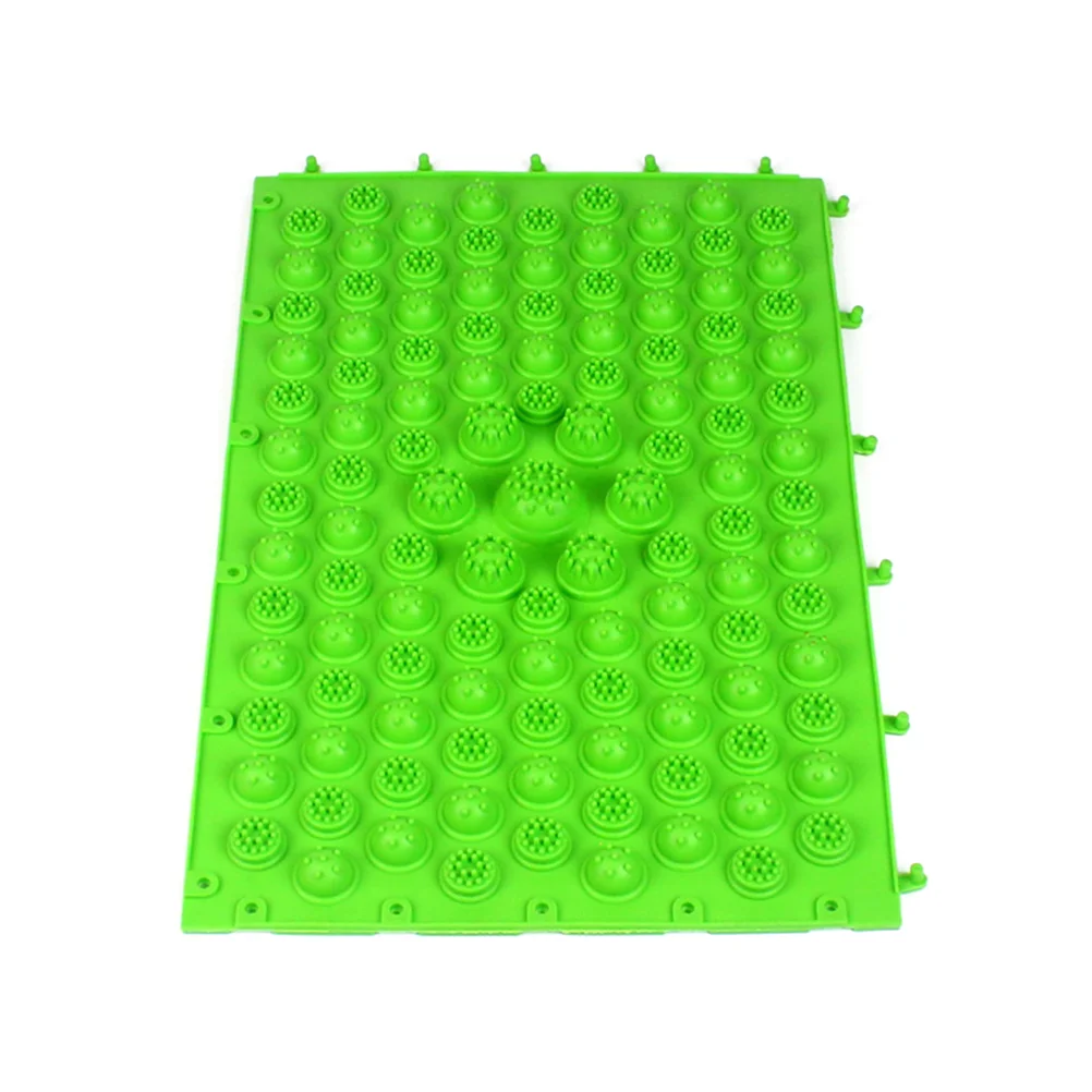 Reflexology Foot Massage Pad Blood Circulation Acupressure Mat Feet Massaging Plate (Green) foot massage mat