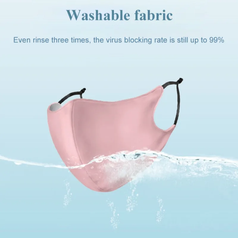 Summer dust ice silk sunscreen mask threedimensionally adjustable UV washable breathable masks