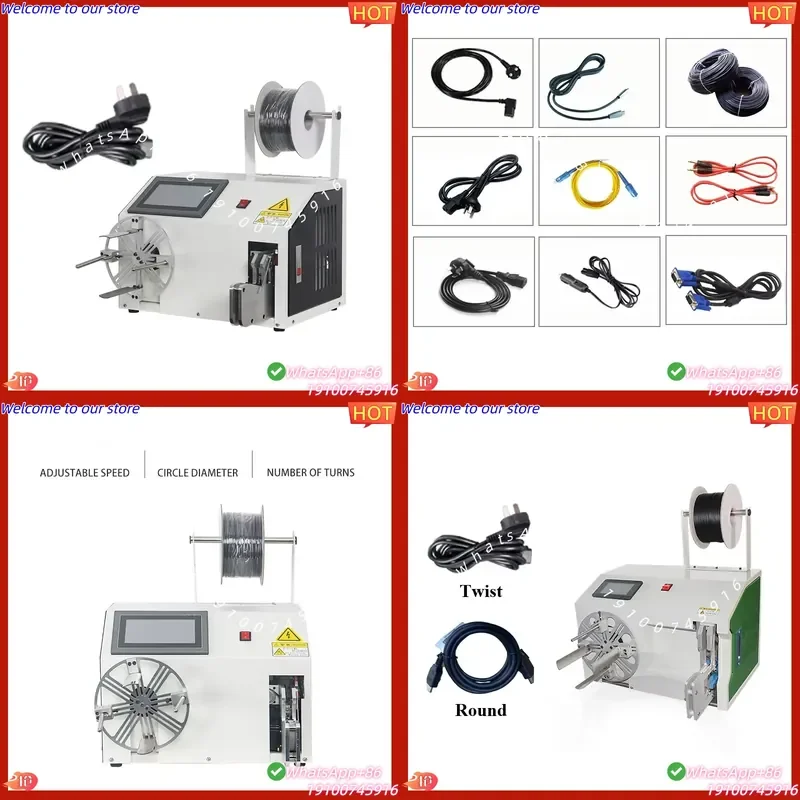 2026 Semi-automatic Cable Winding and Tying Machine Cable Twisting Bundling Equipment 5-30mm