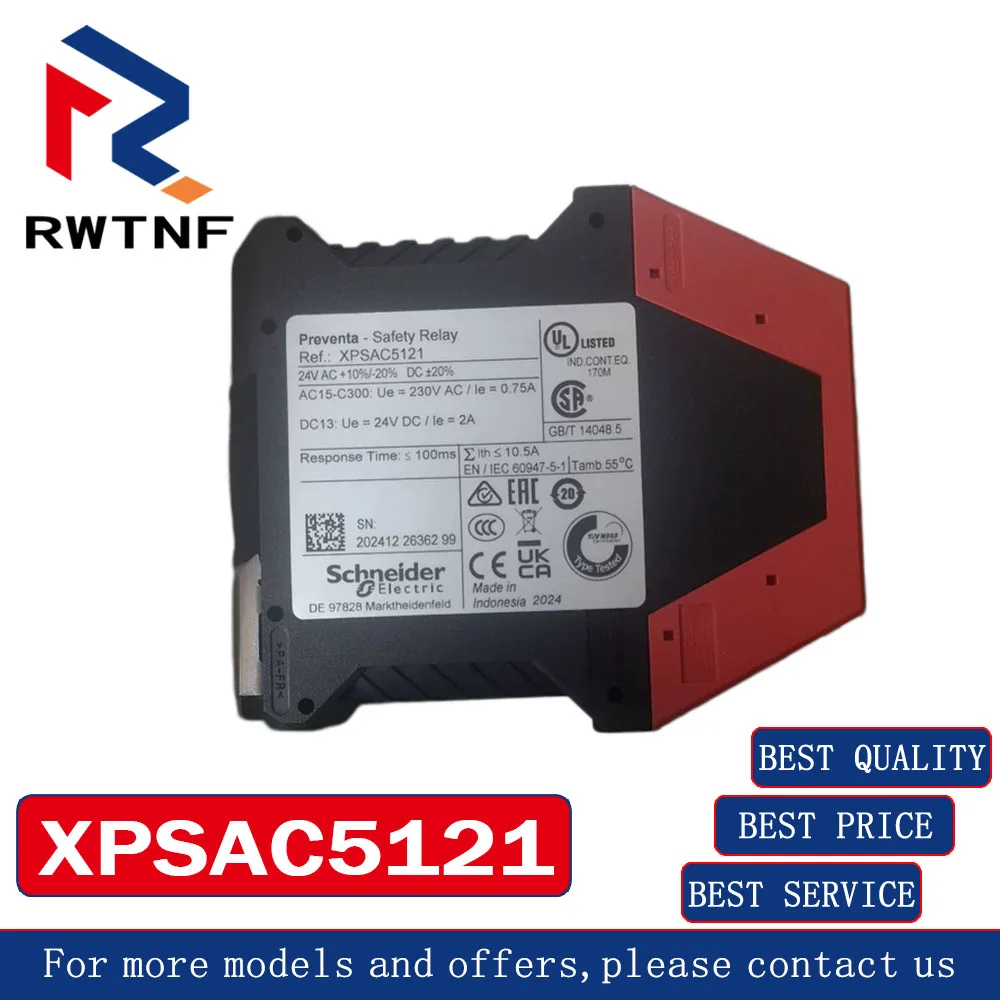 Brand New Genuine XPSAC5121 Schneider Safety relay , 100% original warehouse stock