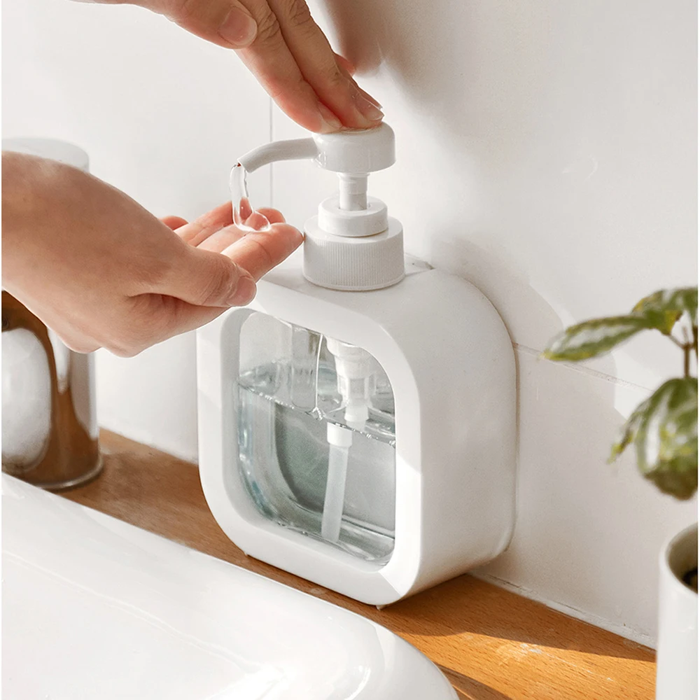 300/500ml Bathroom Soap Dispensers Portable Refillable Lotion Shampoo Shower Gel Travel Dispenser Empty Bath Pump Bottle