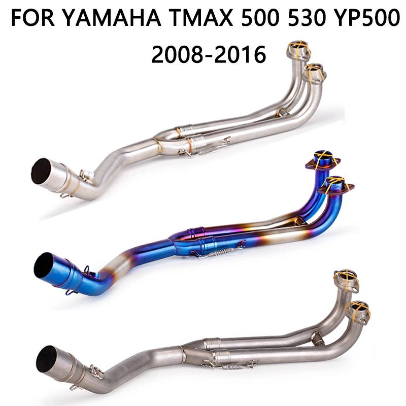 

high quality Alconstar-complete exhaust system for motorcycle, middle link pipe for T-MAX500, T-MAX530, 2008-2016