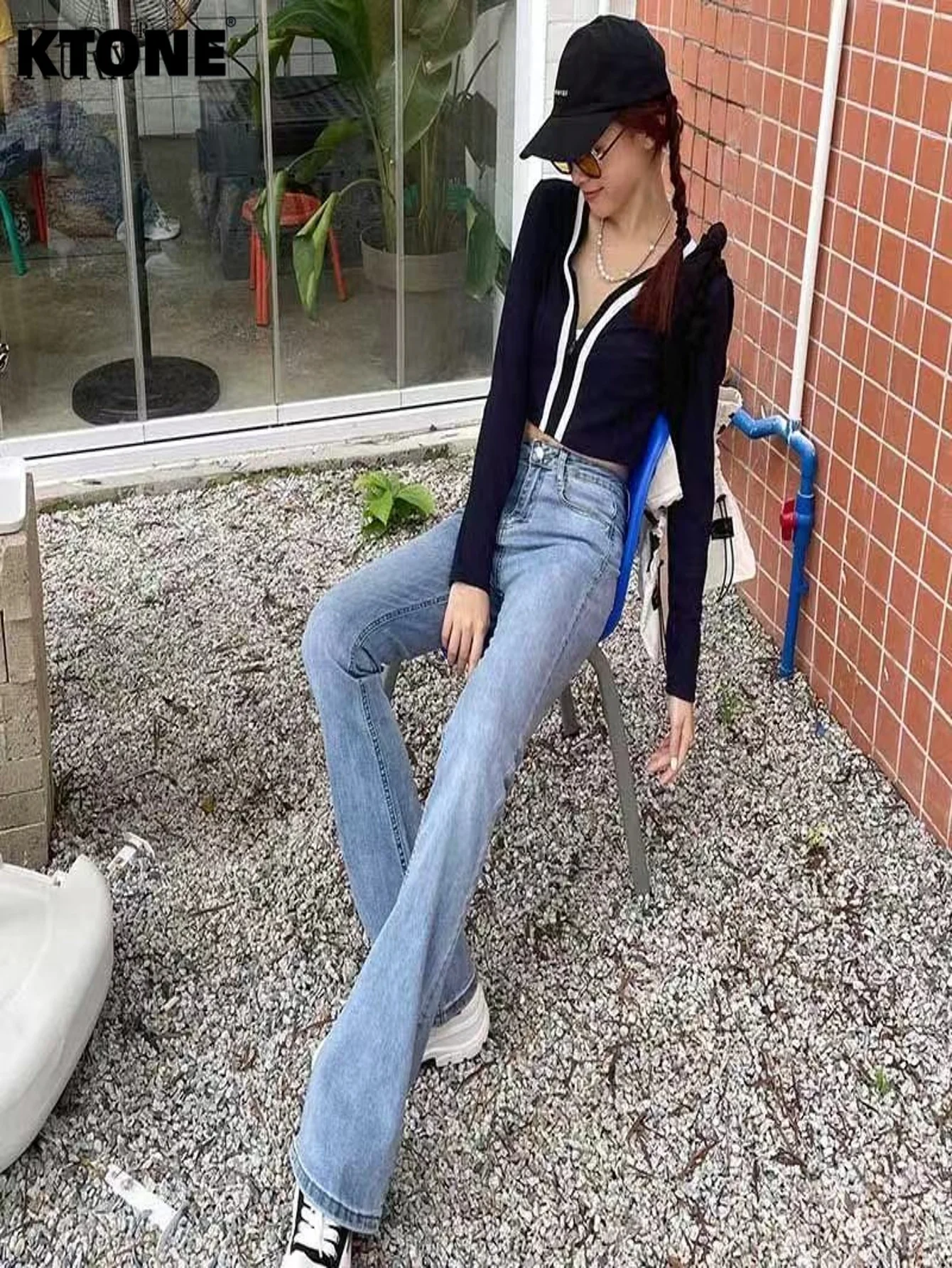 

Men's Slim Tight Blue Jeans Y2k Clothes Unisex Drip Trend Casual Pants No accessories or belts included