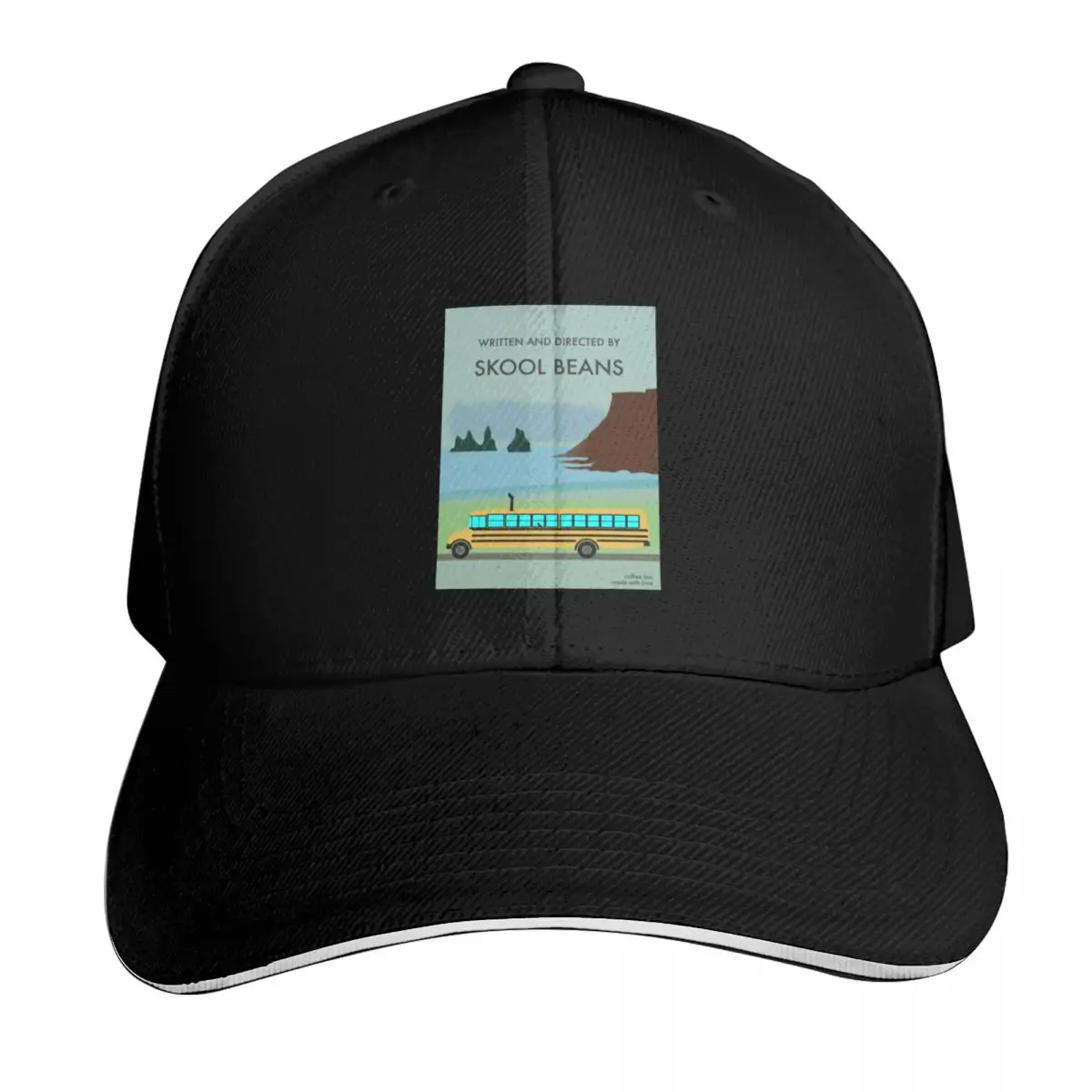 Written and directed by Skool Beans Baseball Cap Curved Brim Classic Fit Low Profile Unstructured Unisex for Men Women