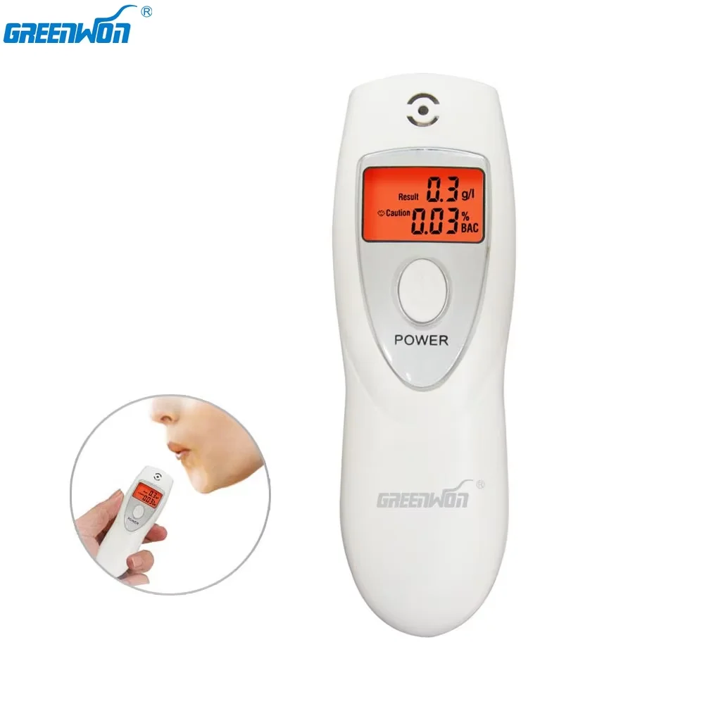 Portable Mini Digital Breath Alcohol Tester Breathalyzer AT-642S
