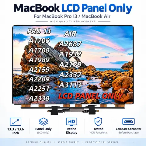 Brand New LCD Screen For MacBook Pro Air A1932 A2337 A2338 A2442 A1989 A2251 A2159 A1706 A2681 A3113 A2992 A3112 A 3401