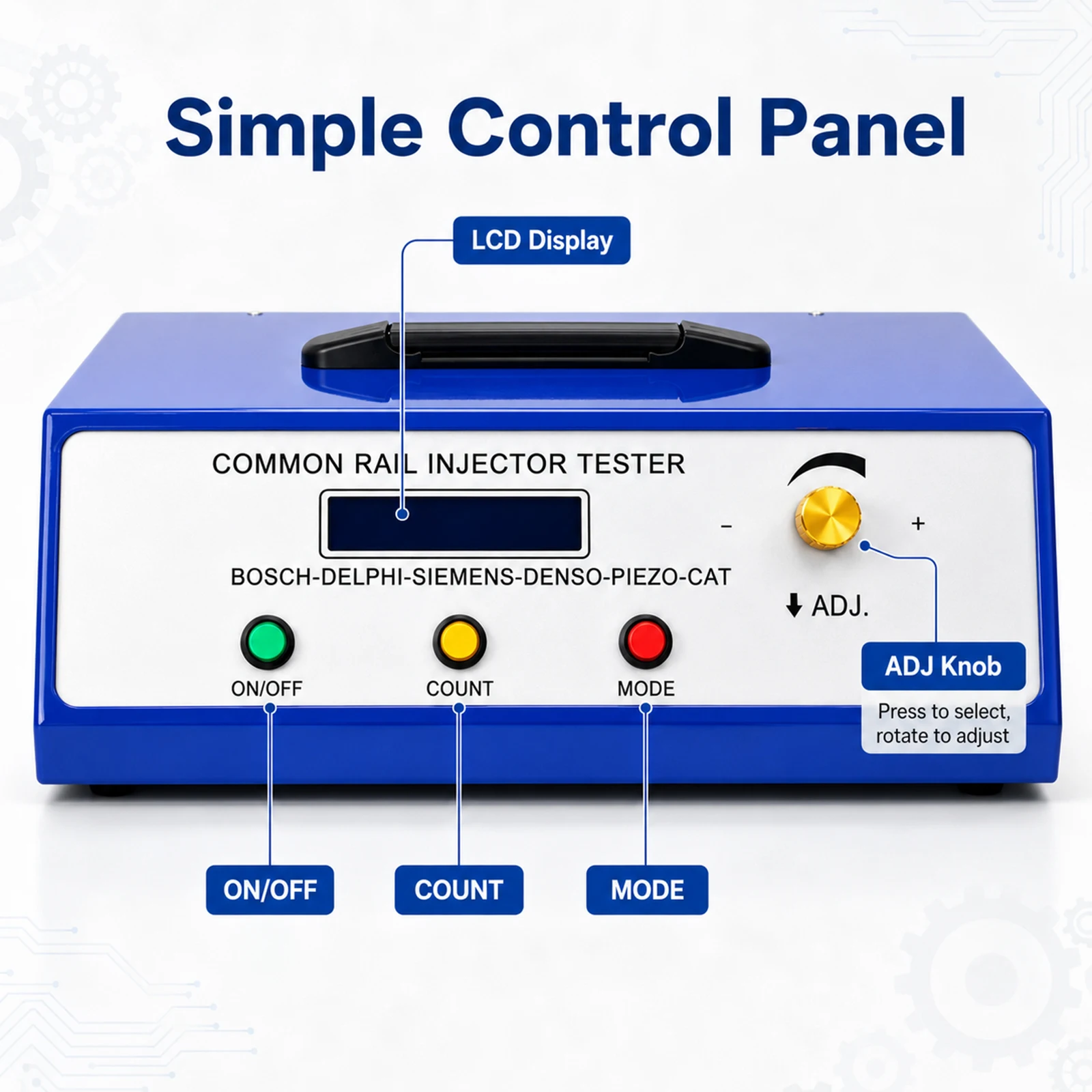 CR1000 Common Rail Injector Tester Piezo Solenoid  Valve AHE Dynamic Lift Resistance Test Pulse Adjustable Repair Tools view 6