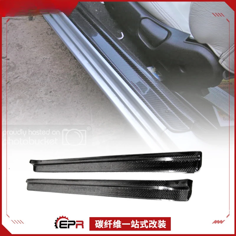SAAR لألواح عتبة الباب الداخلية من ألياف الكربون لنيسان سكايلاين R34 - شرائط ترحيب مضادة للخطوات #1