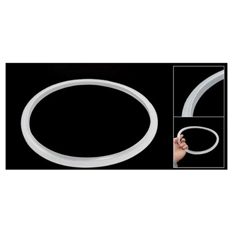 3 Pcs 26 Cm Inner Rubber Seal Gasket For Pressure Cooker White