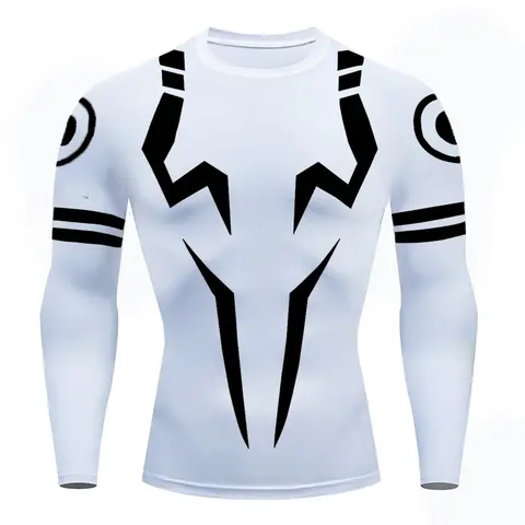 3D-tryckta kompressionströjor för män Atletiska snabbtorkande t-shirts Toppar Gymträning Fitness Undertröjor Baslager Anime Rash Guard 6 best sales anime rashguard - №2