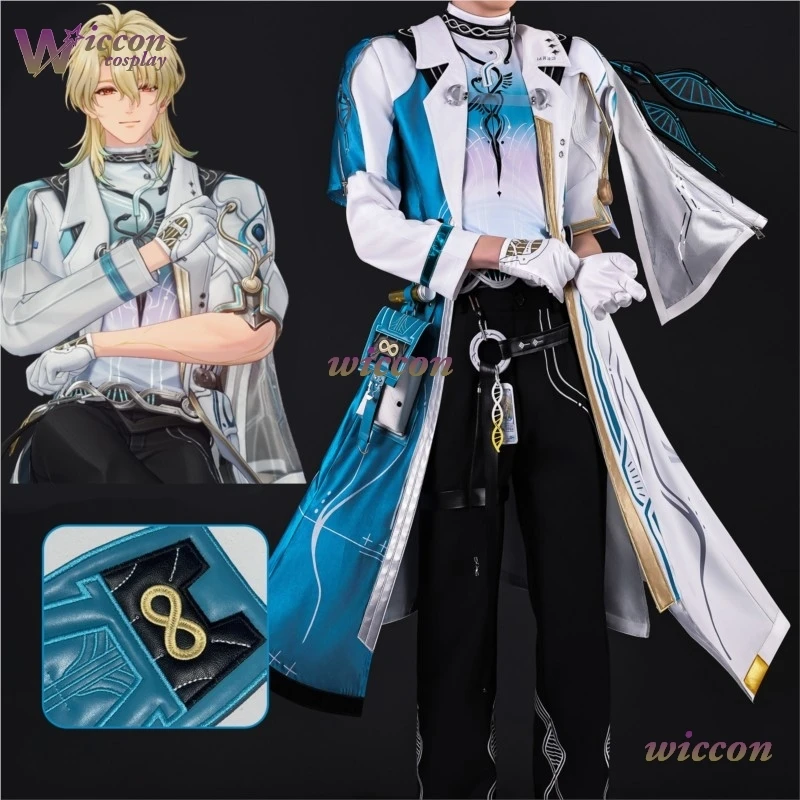 

Uhah// Wuthering Waves Luuk Herssen Cosplay Costume Wig Uniform Startorch Academy Role Play Outfit Halloween Party Women Props