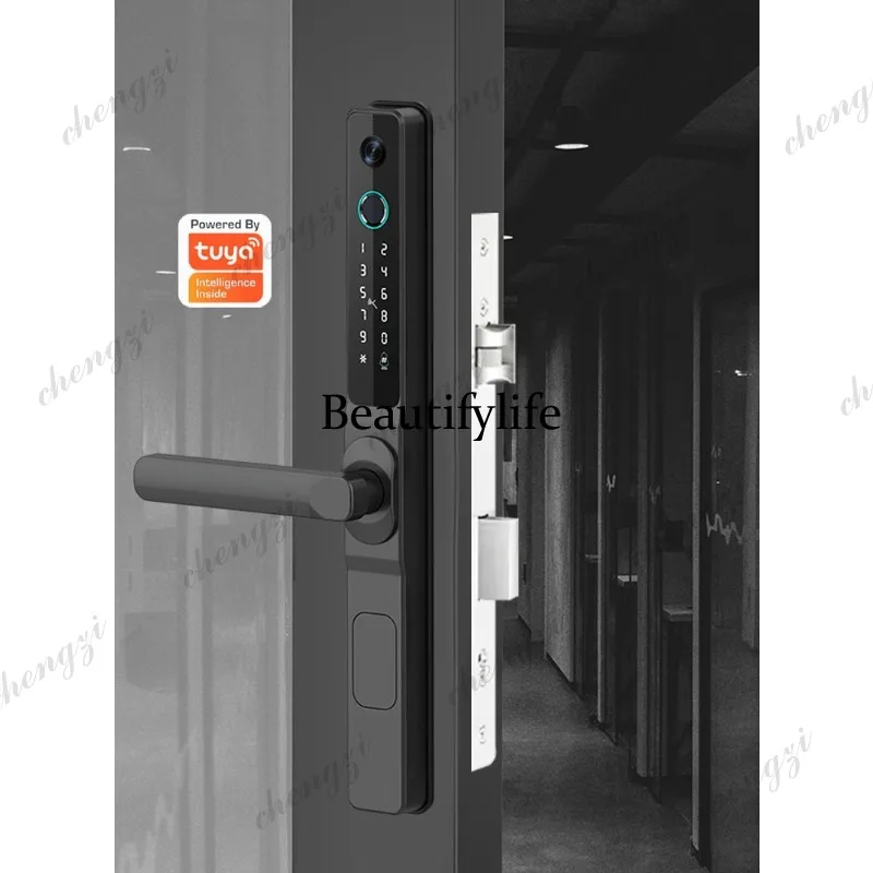 Cat's eye smart lock cross-border special fingerprint lock broken bridge aluminum waterproof password lock