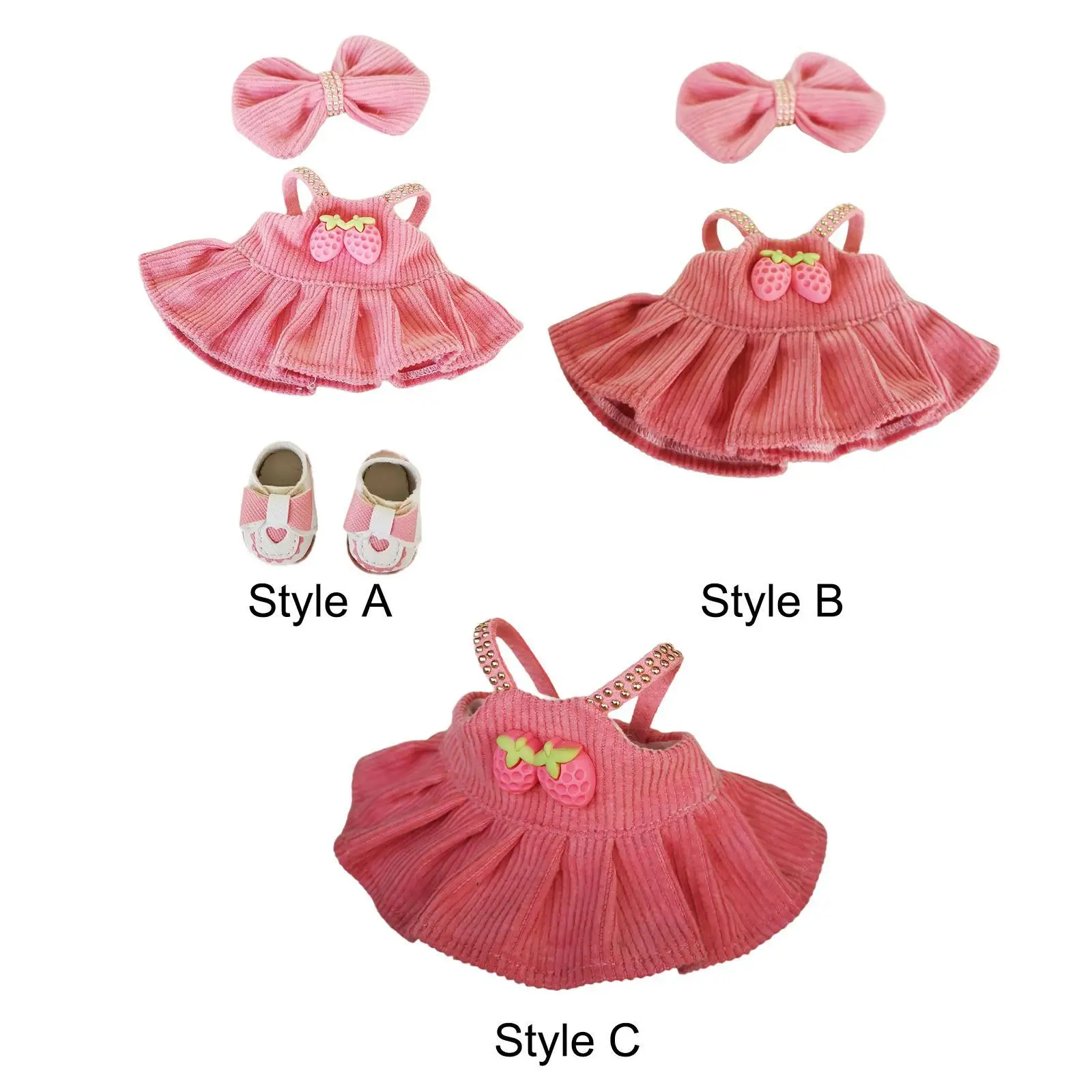 

Doll Clothes Set,Fashion Dolls Dress Suit,Costume Accessories Shoes for 17cm Dolls,Dress up Birthday Gifts,Thanksgiving Gifts