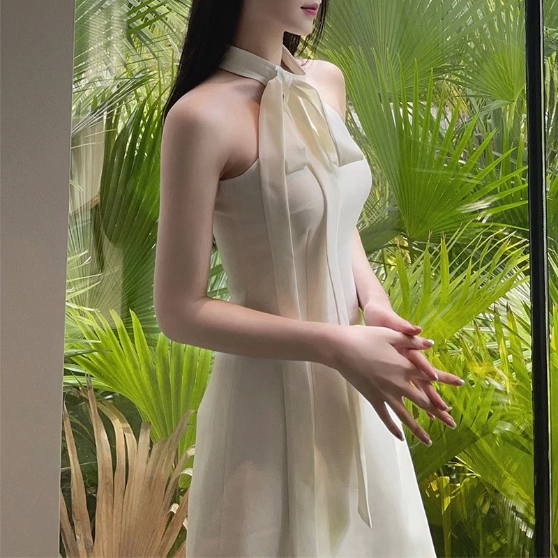 Słodka Spódnica Neline Slim Fit Letnia Damska Elewacyjna Spódnica A-Line z Wysokim Stanem Poliester Bezszwowa Wakacyjna Elegancka