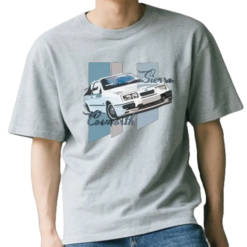 T-shirt imprimé voiture classique Sierra Cosworth pour homme, blanc, de haute qualité, papa 2021, 100, 2021Est, américai