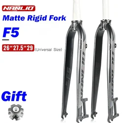 NANLIO F5 Bicycle Fork 26/27.5/29 Inch Aluminum Alloy Mountain Road Bike Bicycle Hard Fork Disc Brake Bicycle Accessorie 880g