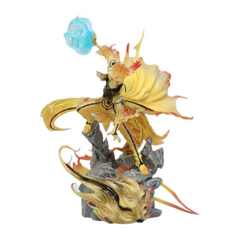 Anime Action Figure Naruto Anime Figure Collectible Room Decor Naruto Uzumaki Rasengan GK Statue Toys Birthday Gifts for Kids