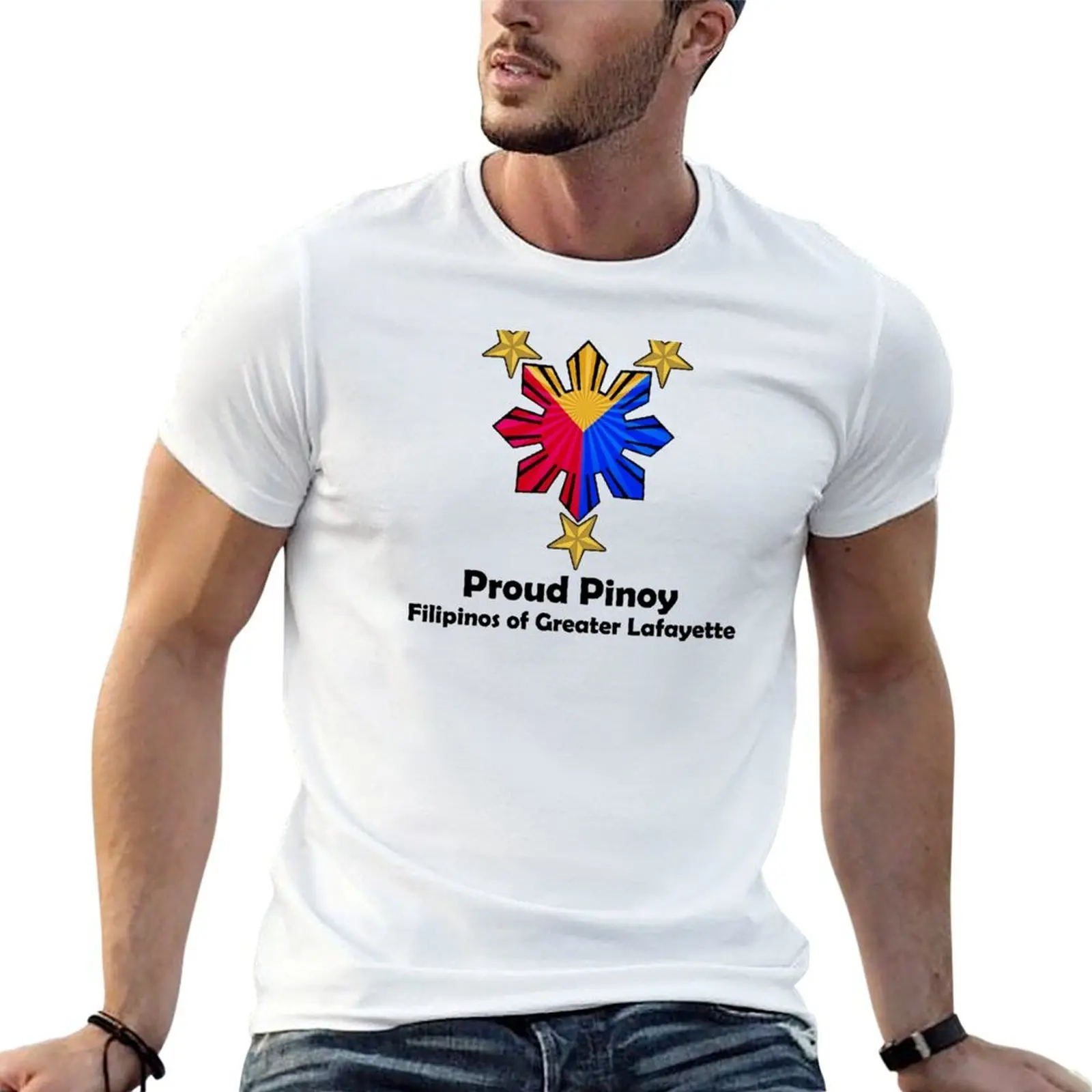 Proud Pinoy - Filipinos of Greater Lafayette T-Shirt man t shirts for men casual t shirt for man T-Shirt