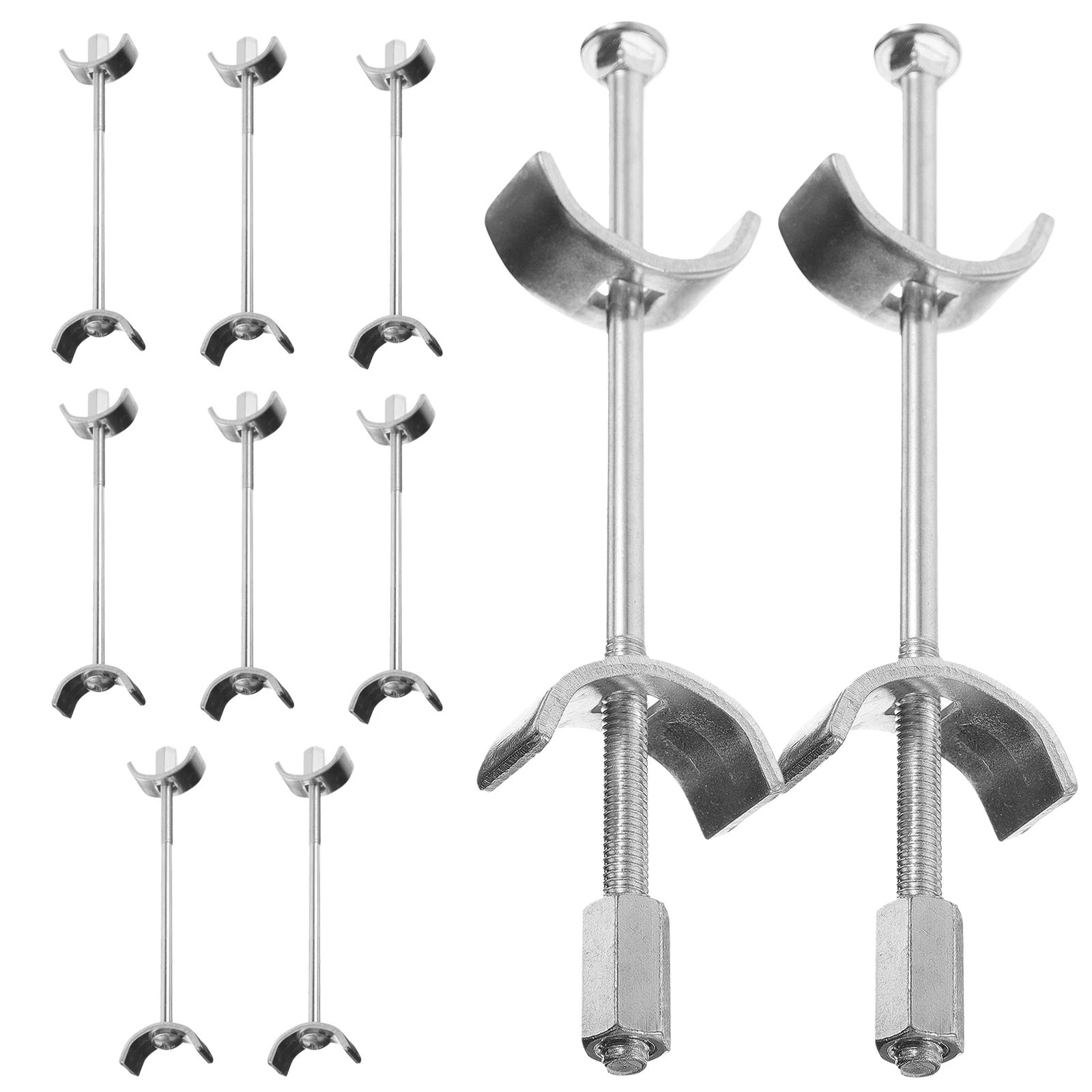 

12 Countertop Connectors 100mm Silver Benchtop Joiners for Kitchen Furniture Accessories Durable Galvanized Steel Stable Half